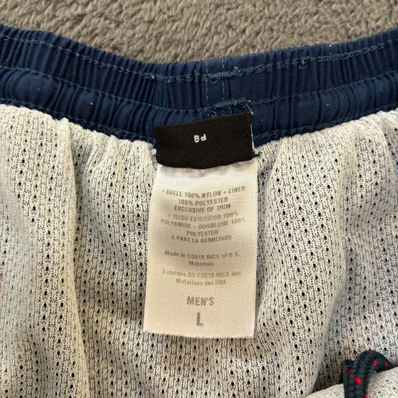 Patagonia Baggies Blue Shorts Elastic Waistband Drawstring Men's Size Large - Picture 7 of 9